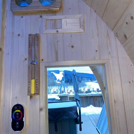 Au-Doux-Altic Chalet Romantique Avec Jacuzzi Et Sauna Métabief Exterior foto