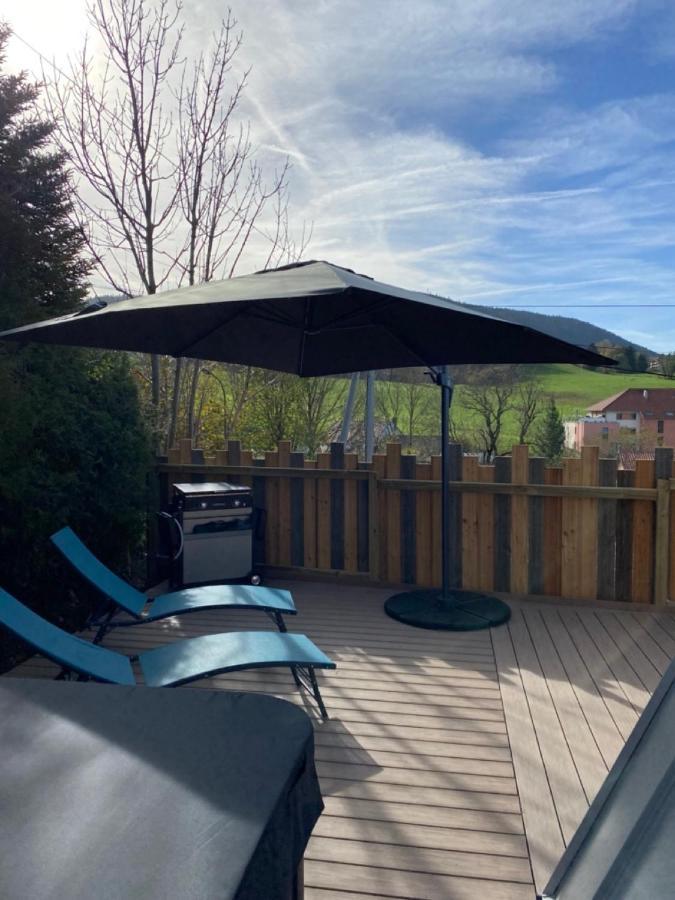 Au-Doux-Altic Chalet Romantique Avec Jacuzzi Et Sauna Métabief Exterior foto